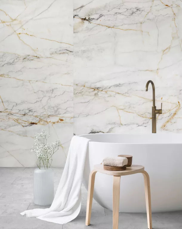 SPC Wall Panel LUX 280x120 cm - Marble Gold